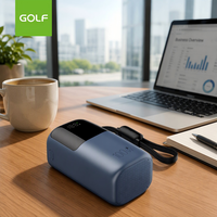 Station d'alimentation portable personnalisée avec logo, charge rapide PD 100W, grande capacité, écran LCD numérique, avec câble, mini batterie externe 20000mAh, vente en gros