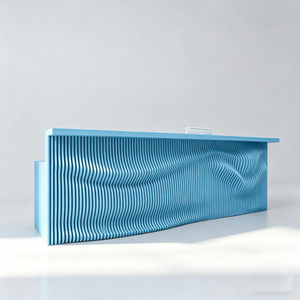 Mostrador de Recepción de Fibra de Vidrio para Empresas, Mostrador de Lujo para Recepción, Color y Tamaño Personalizables para Edificios de Oficinas - Product Image 5