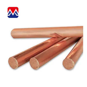 High quality low price Pure 99.99% Copper Bar Solid Copper Rod Astm Aisi C11000 Copper Earth Rod