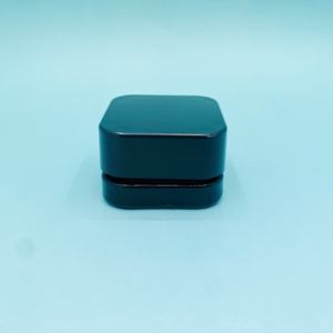 Mini pots carrés en verre épais de 5 ml avec couvercle en plastique noir à l'épreuve des enfants pour crème contour des yeux, lotion, baume à lèvres et boîte de rangement pour fleurs - Product Image 4