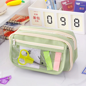 Vendita calda grande capacità creativa di colore solido scuola astuccio astuccio astuccio penne Creative astuccio - Product Image 1