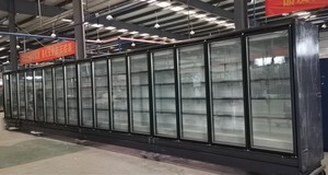 معدات تبريد تجارية، ثلاجة كبيرة عمودية وفريزر بأربعة أبواب زجاجية بسعة 3400 لتر مع إضاءة LED - Product Image 6