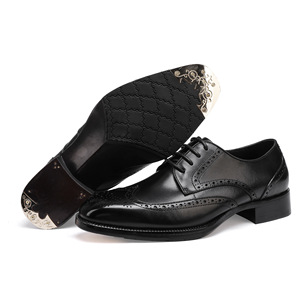 Zapatos Oxford de Vestir para Hombre, de Cuero Negro, con Punta en Pico, Cordones, Color Sólido, Suela de Goma, para Todas las Temporadas, Envío Directo - Product Image 3