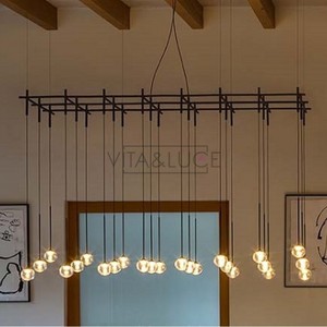 Lámpara de Techo Rectangular Minimalista Vibia Algorithm E27 LED Negra con 5 Años de Garantía, Iluminación para Escaleras y Loft - Product Image 1