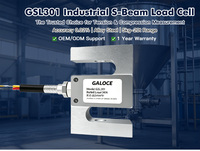 Sensor de fuerza tipo S a prueba de agua IP65 GSL301 con salida analógica de 2.0mV/V para pruebas de materiales y máquinas de rehabilitación