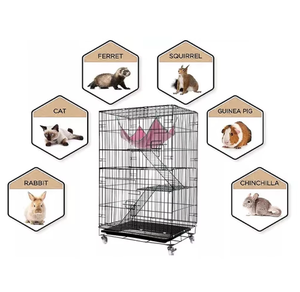 Nieuw Ontwerp Roestvrijstalen Grote Meerlaagse Kattenkooi Indoor Grote Kattenkooien Voor Huisdieren - Product Image 4