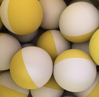 Balle en caoutchouc de racquetball et de squash de 6 cm / 2,36 po pour l'entraînement et la pratique du racquetball, couleurs assorties