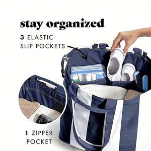 Bolsos de Mano de Lona Personalizados de Fábrica, Bolsos de Compras de Gran Capacidad para Mujer, Bolsos de Playa, Bolsos de Viaje Fáciles de Transportar, Duraderos - Product Image 2