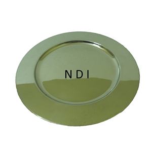 Sustainable Quality Durable Metal Charger Plate Hotel And Restaurant Dinnerware Table Decoration <b>Sweet</b> Serving Charger Plate - Product Image 1