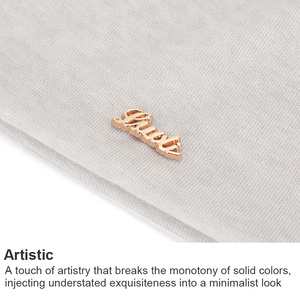 Wholesale Trendy 100% Cotton Custom Color Beanie Skull Cap <b>Warm</b> Knitted <b>Hat</b> with Image Letter Pattern for Women Men in Winter - Product Image 3