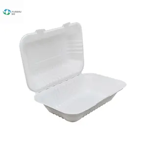 450ml Biodegradable Compostable Sugarcane Bagasse Food Packaging Takeaway Box Takeaway Lunch Box