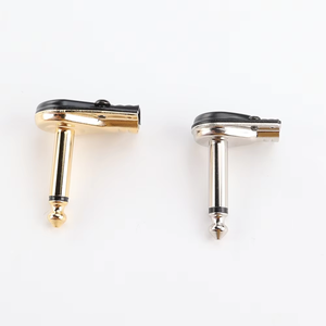 Flat Nickel Âm Thanh <span class=keywords><strong>Mini</strong></span> 1/4 6.35Mm Pancake Right Angle Mono Adapter Kết Nối Cắm <span class=keywords><strong>Jack</strong></span> Cho Guitar Hiệu ứng Vá Cáp - Product Image 4