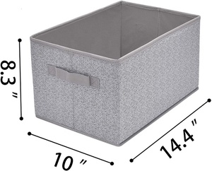 Hộp Đựng Quần Áo Bằng Vải, Hộp Xếp Đồ Có Tay Cầm, Giỏ Đựng Đồ Văn Phòng, Gia Đình, Xếp Gọn Được - Product Image 2