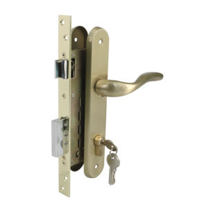 Europa Spanien Luxus Anti Theft Einst eck schloss Türschloss Set Griff mit <span class=keywords><strong>Back</strong></span> plate Reverse Locked Funktion Wasserdichter Schlüssel entsperren - Product Image 4