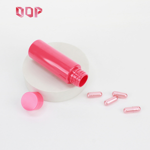 50ml Customized Rose Pink Capsule Bottle Pharmaceutical <b>Packaging</b> PET Plastic Bottle Pill For Health Products With Screw Cap - Product Image 4