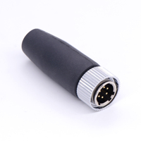 Conector de alimentación automotriz impermeable IP67 de 4 pines, macho/hembra, USB/DIN/Terminal de crimpado, enchufe M8 para PCB, número de modelo