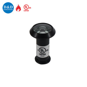 Ul lửa Đánh Giá góc nhìn rộng lổ nhìn trộm an ninh Brass cửa màu đen <span class=keywords><strong>Hidden</strong></span> Fisheye người xem - Product Image 2