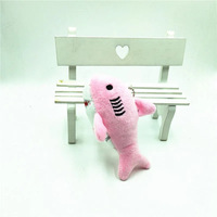 Usine en gros pas cher 12CM peluche douce poupée dessin animé mignon peluche Figure porte-clés dauphin requin nouveaux jouets en peluche porte-clés