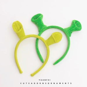 Suministros para fiestas Green <span class=keywords><strong>Shrek</strong></span> Hairpin Ears Diadema Head Circle Halloween Kids Adult <span class=keywords><strong>Show</strong></span> Hair Hoop Hairbands - Product Image 6
