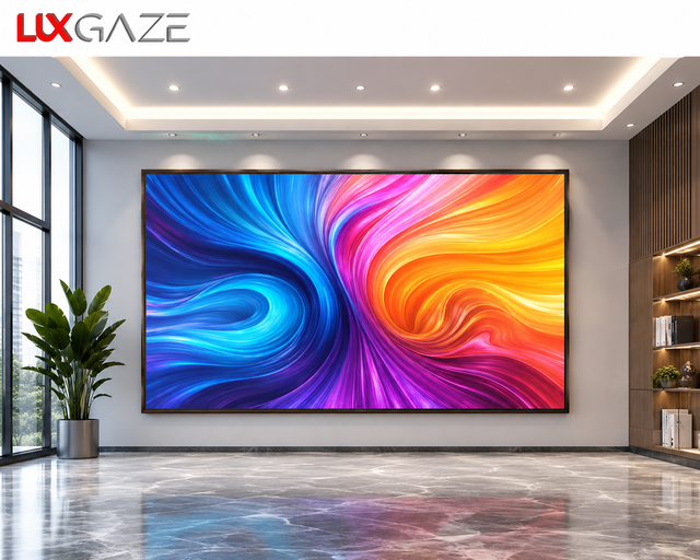LUXGAZE 16:9 Indoor P0.7 P0.9 P1.25 3840/7680Hz COB Microled Indoor Led Video Wall Panel HD 4K 8K Wall Mount Led Display Screen