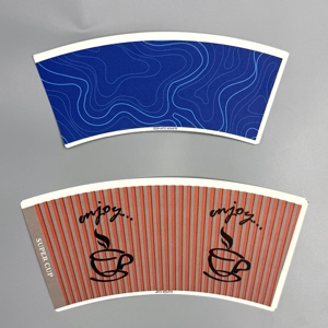 พัดลมถ้วยกระดาษ240GSM ทำจาก PE มีความฝืดสูง320GSM 260GSM โลโก้และขนาดมาตรฐานสำหรับถ้วยกระดาษ - Product Image 5