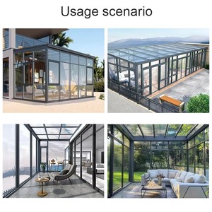 Véranda sur mesure 4 saisons, <span class=keywords><strong>solarium</strong></span> autoportant, maison en verre de haute qualité, véranda en aluminium - Product Image 6
