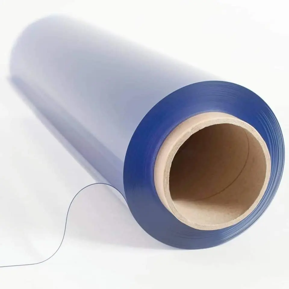 Fabricante personalizado impermeable, duradero, lámina de PVC supertransparente para impermeable transparente