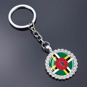 Nuevo Llavero con Bandera de Bahamas, Adorno de Cristal con Pedrería, Colgante para Llaves, Personalizado con Todas las Banderas Nacionales, Venta al Por Mayor - Product Image 4