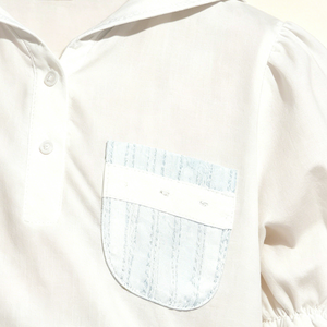 Nuovo Arrivo Estate 2026: Set Stile Coreano con Camicia in Cotone <span class=keywords><strong>a</strong></span> Maniche Corte e Gonna <span class=keywords><strong>a</strong></span> Strati per Bambine - Product Image 4