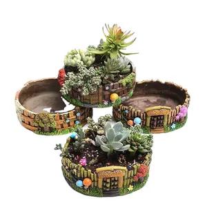 Hot Selling Mooie Ontwerp Cement Materiaal Succulent Potten Cement Bloempot