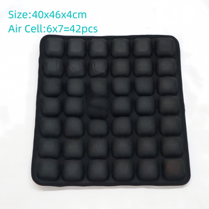 เบาะรองนั่งป้องกันแผลกดทับแบบพองลมได้เอง สีดำ 40x46x4 ซม. ผลิตจากไลคร่า-TPU สำหรับรถเข็น รถเข็นคนพิการ เก้าอี้สำนักงาน และใช้ในบ้าน - Product Image 5