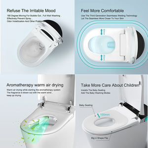 Bidet de toilette intelligent électronique avec couvercle à ouverture automatique Toilette intelligente intelligente à séchage à l'air chaud parfumé nouvel arrivage - Product Image 4