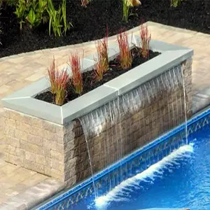Stainless Steel Outdoor Garden Fountain Decorative Waterfall Design Garden Ornaments