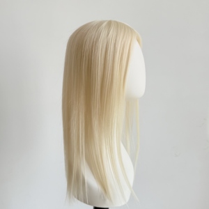 5.5*6.5 Mono Womens Hairpieces Real Hair Wigs for Thinning Hair Female <b>Toupee</b> for Women Natural Color 130% Density #1001 - Product Image 5