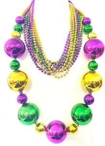 Peperkoek Huis Feest Carnaval Reus Prom Mardi Gras Plastic Kralen Ketting Grote Feestartikelen Earth Wave Decoraties - Product Image 6