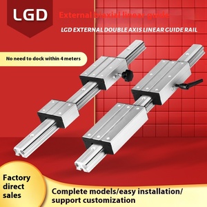 Thép Tuyến Tính Hướng Dẫn Bên Ngoài Biaxial Lgd6/8/12/16 Khóa Thanh Trượt Mang Cho Nhiếp Ảnh Chế Biến Gỗ Thk CNC Tuyến Tính Đường Sắt Hướng Dẫn - Product Image 2