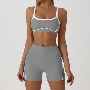 Nuevo Conjunto de Ropa de Yoga Nude con Sujetador Deportivo Ajustado de Spandex y Nylon, Antichoque, para Fitness al Aire Libre y Deportes Transfronterizos - Product Image 6