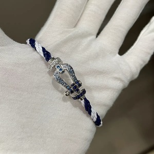 Bán Buôn Feden Móng Ngựa Khóa Vòng Đeo Tay Hợp Thời Trang Kim Cương-Màu Ánh Sáng Sang Trọng Tốt Chuỗi Đồ Trang Sức Cho Nam Giới Phụ Nữ Các Cặp Vợ Chồng - Product Image 4