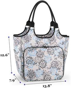 Bolsa de Ganchillo Tejida a Mano, Organizador de Almacenamiento de Hilo de Marca Personalizada para Madejas de Hilo, Agujas de Tejer, Ganchos y Bolsa de Transporte para Tejer - Product Image 2