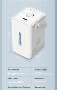 Appareil d'inhalation d'hydrogène électrique domestique, inhalateur portable en plastique à bulles d'eau hydrogénée, électrolyse de l'eau pure - Product Image 6