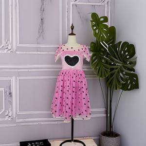 Vestido de lentejuelas Rosa personalizado para el Día de los niños, vestido de malla de <span class=keywords><strong>Minnie</strong></span> para niña, falda de tul de princesa encantadora - Product Image 5
