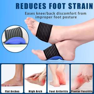 แผ่นรองรองเท้าแบบหนาพิเศษ สีเบจ รองรับอุ้งเท้ากว้าง ช่วยลดอาการปวดฝ่าเท้า รองรับแรงกระแทก เหมาะสำหรับวิ่ง เดินป่า เพิ่มความมั่นคง ผลิตจากวัสดุ EVA - Product Image 6