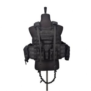 Gilet tactique de protection robuste noir pour entraînement - Product Image 3