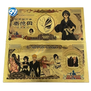 Tarjetas de <span class=keywords><strong>Manga</strong></span> Clásicas Japonesas, Billete de Oro del Anime <span class=keywords><strong>Bleach</strong></span> para Colección de Recuerdos de la Infancia y Regalos - Product Image 4