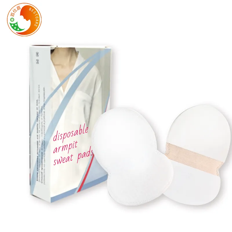 Fábrica profissional personalizado pele-friendly tecido não-tecido homens descartáveis axila suor pad axilas suor almofadas