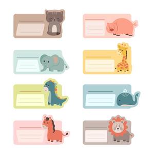 Étiquettes nominatives pour fournitures scolaires pour enfants, autocollants, étiquettes imperméables pour biberons de crèche, auto-laminables, compatibles lave-vaisselle - Product Image 2