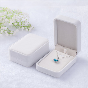Wholesale Custom logo Velvet <b>Ring</b> Bracelet Jewelry <b>Box</b> Hot Sale Blue Luxury Necklace Storage Packaging Jewelry <b>Box</b> - Product Image 5