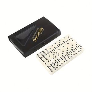 Wholesale Double Six Plastic Set Classic Board Game Family 28 Dominoes Portable Case Eco-Friendly Leisure Gifts <b>Entertainment</b> - Product Image 6