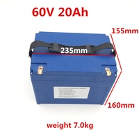 60V 20Ah paket baterai Lithium Ion skuter listrik tegangan tinggi untuk kinerja yang efisien