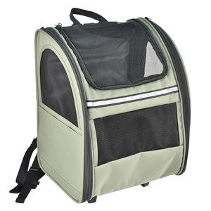 एयरलाइन ने फोल्डेबल क्लासिक जाल लुभावनीय जिपर यात्रा रोल व्हील स्टलर ट्रॉली कुत्ते बिल्ली बैकपैक पालतू कैरियर - Product Image 6